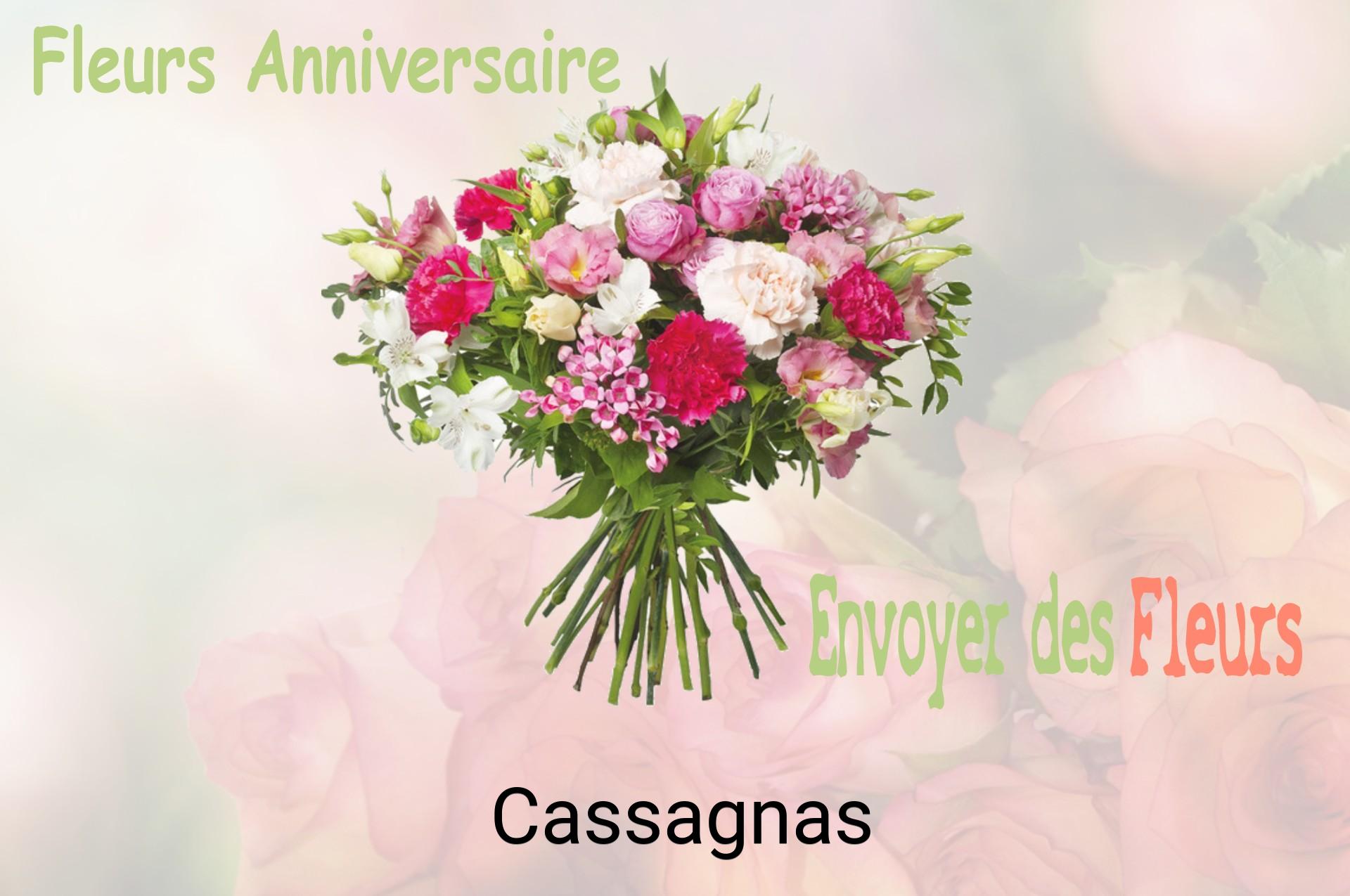 Bouquet de fleurs d’anniversaire livré à Cassagnas